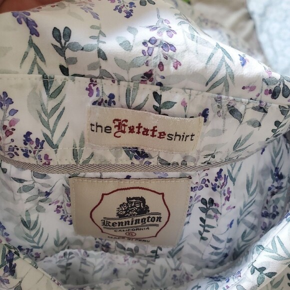 Kennington California Short Sleeve Button Up Shirt White Summer Men's Size XL - Picture 14 of 16